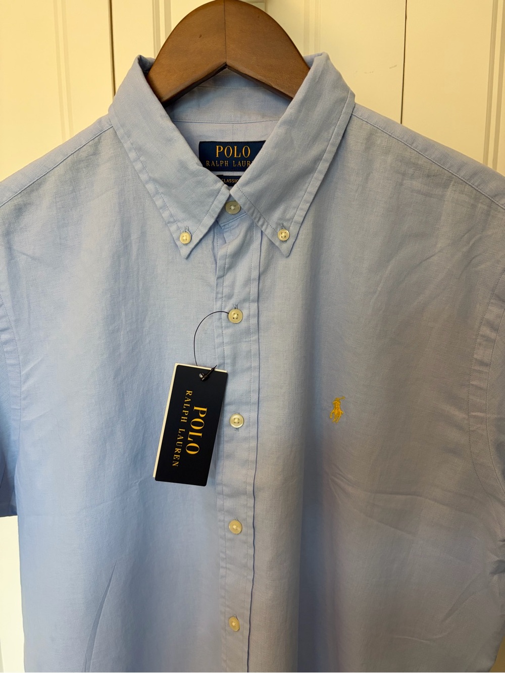 Polo Ralph Lauren Linen-Cotton blend Button-Down Shirt